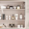 Aluminium Medicine Cabinet Mirror, With 3 Colors LED Light And Defogging Function - Khaki - Image 6