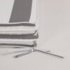 2 Pieces Set Outdoor Lounge Chair Cushion Replacement Patio Furniture Seat Cushion Chaise Lounge Cushion - Gray / White - Image 13