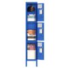 Lockers For Employees With 3 Door Storage Locker Durable For Gym, School, Office - Blue - Image 8