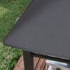 Outsunny - 10' x 10' Soft Top Patio Gazebo Outdoor Canopy With Unique Geometric Design Roof, All-Weather Steel Frame - Gray - Image 7