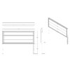 Adelaide - 5 Pieces King Bed With LED Set - Black - Image 3