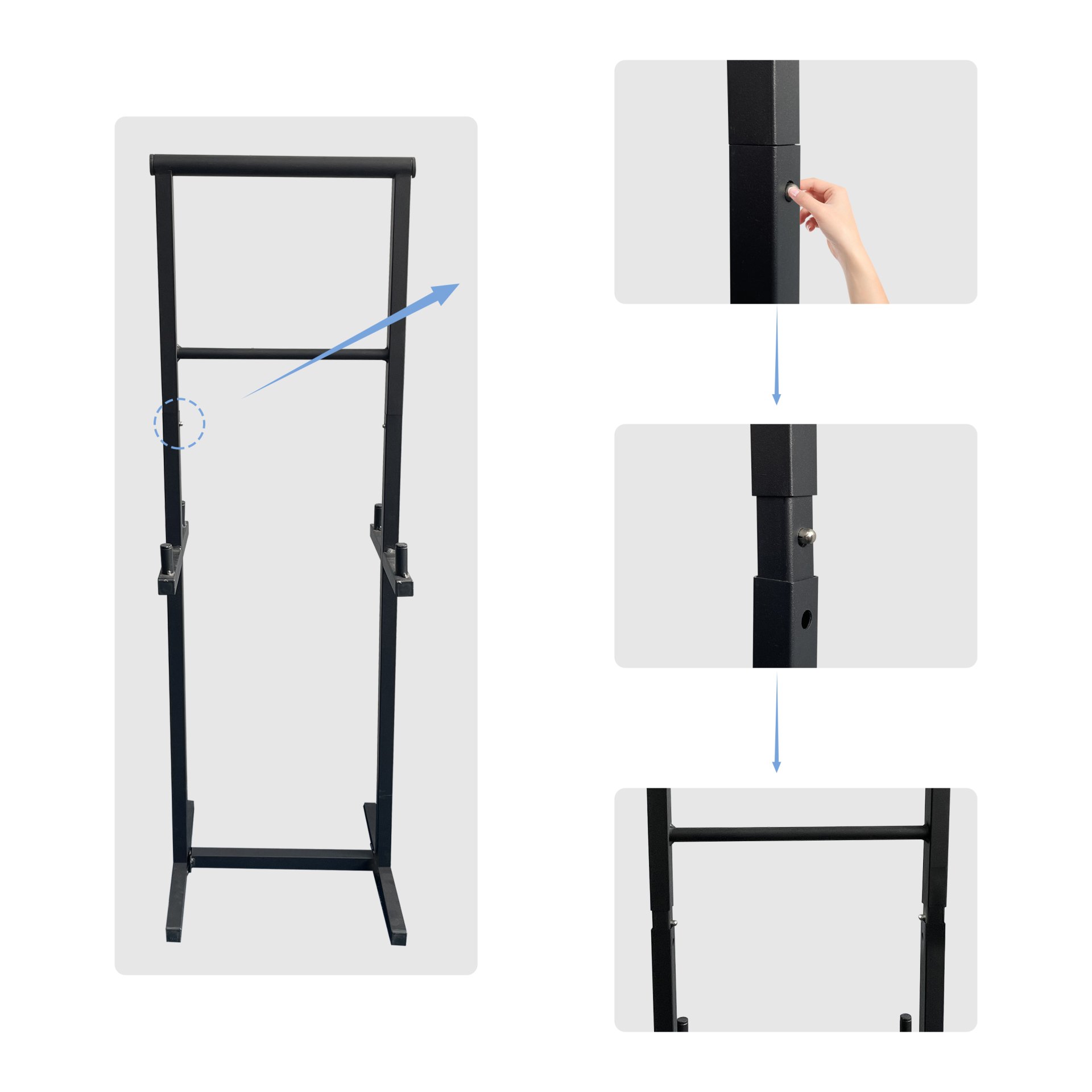 TV Trays For Eating (Set of 4) With Stand, Folding Snack Tray Table Set, Folding TV Dining Tables For Small Space - Rustic Brown - Image 8