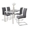 Fuji Foster - Contemporary Dining Set l, Glass 5 Piece - Multicolor - Image 2