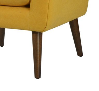 Shelby - Woven Fabric Oversized Armchair - Yellow - Image 5