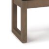 Milltown - Footstool Small Ottoman Bench - Distressed Brown - Image 4