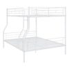 Full Long Over Queen Metal Bunk Bed - White - Image 5