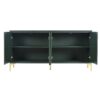 Modern Light Luxury Style Large Storage Space Sideboard With 4 Doors And Rebound Device - Olive Green - Image 7