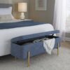 Daniella - Contemporary Bench - Gold / Blue - Image 9