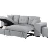 Daniel - Upholstered Reversible Sectional With Pull Out Loveseat - Light Gray - Image 10