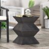 Outdoor Lightweight, Concrete Side Table - Copper - Image 4