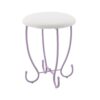 Priya II - Synthetic Leather Vanity Set - White / Purple - Image 2