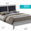 Marilla - King Bed - Silver Champagne - Image 5
