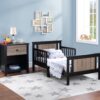 Connelly - Reversible Panel Toddler Bed - Black / Vintage Walnut - Image 4