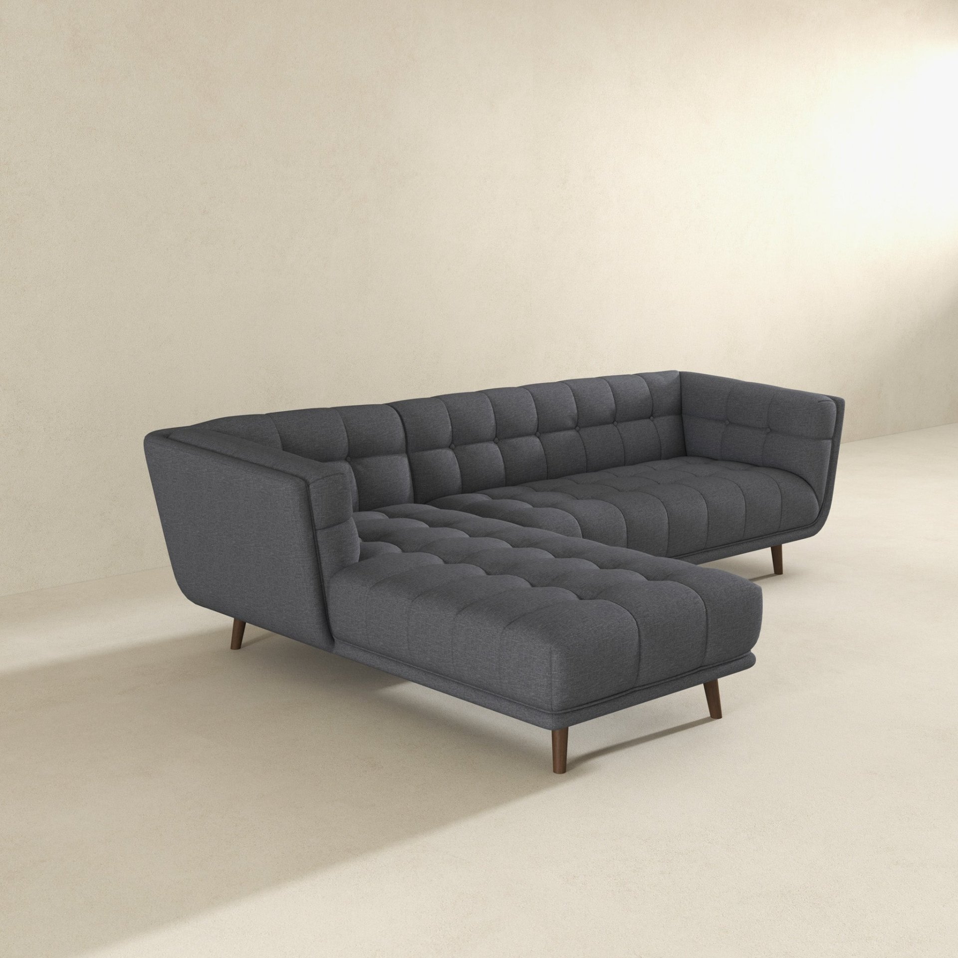 Addison - Left Sectional Sofa - Ash Gray - Image 2