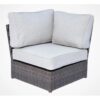 Rattan Sectional Sofa Set With 15 Cushions, 9 Piece Modular Outdoor Seating For Patio Or Garden - Espresso - Image 6