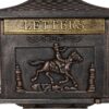 Cast Aluminum Mail Box, Postal Box, Mailbox - Bronze - Image 2