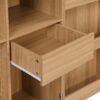 Modern Home Bar Cabinet Carved Wine Cabinet With Storage - Natural - Image 26