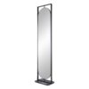 Full Length Standing Mirror, 360° Swivel Floor Mirror For Bedroom - Black - Image 2