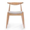 Candescent - Dining Chair With Curved Back And Wood Frame (Set of 2) - Beige - Image 4