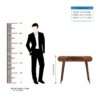 Mirror Dressing Table - Chestnut - Image 16
