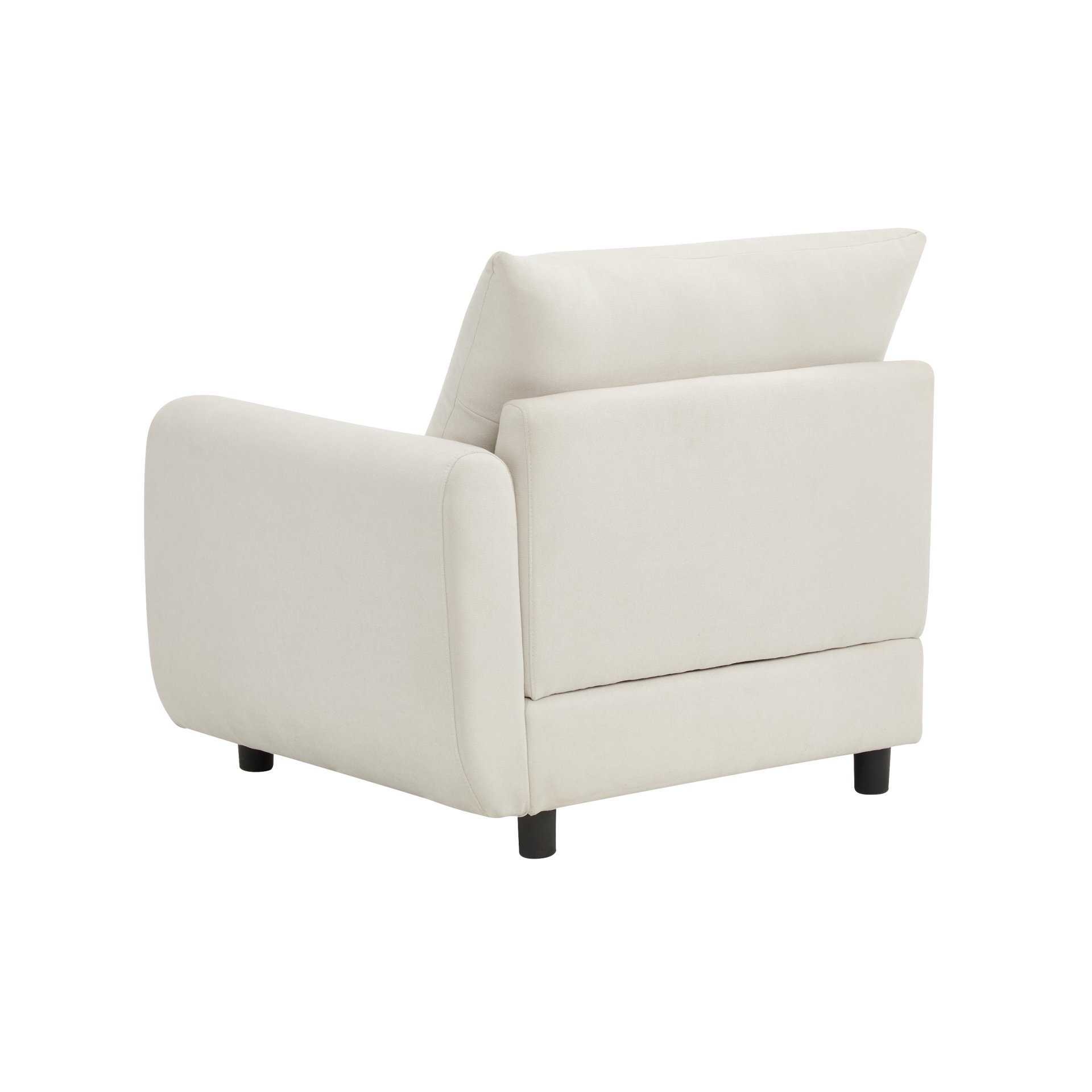 2 Seats Modular Sectional Sofa Corner Chair Sofa Couch - White - Image 12