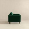 Amber - Velvet Lounge Chair - Brown / Dark Green - Image 8