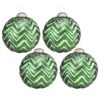 Christmas Ball Ornaments, Glass Decorative Hanging Ball Christmas Tree Ornaments, For Holiday Party Decorations (Set of 4) - Green - Image 2