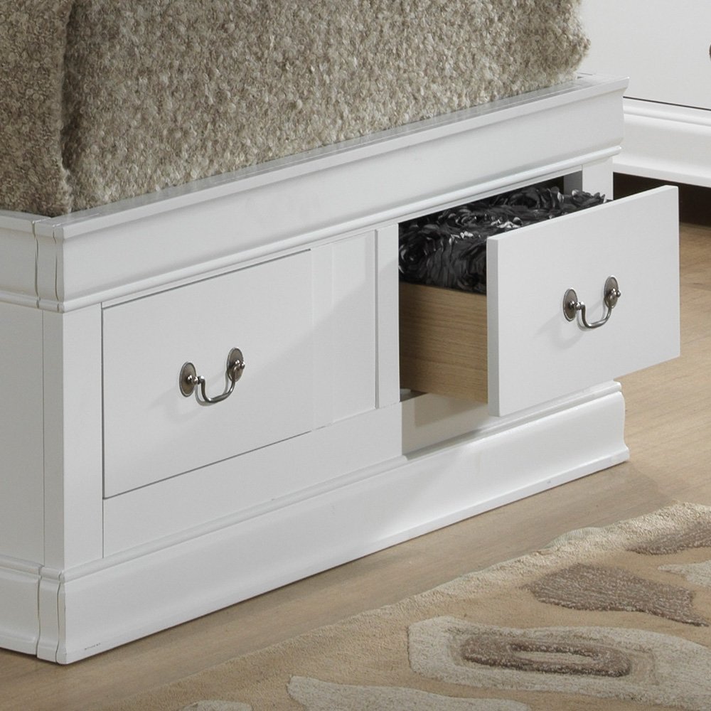 Louis Phillipe - Twin Storage Bed - White - Image 4