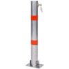 Parking Bollard Pole Barrier With Lock For Car Parking Protection - Gray - Image 9