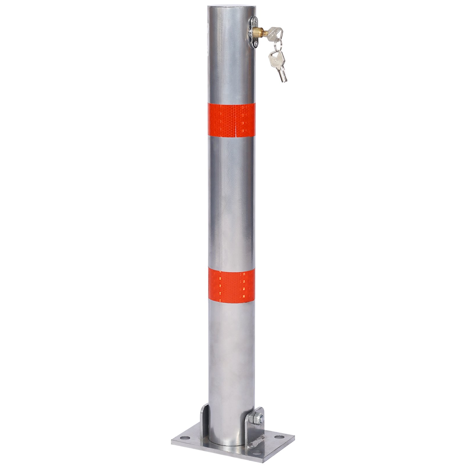 Parking Bollard Pole Barrier With Lock For Car Parking Protection - Gray - Image 9