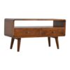 Curved Media Unit - Chestnut - Image 14