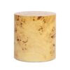 Nebula - Accent Oval Pillar Side Table - Warm Natural Brown Burl - Image 3