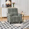 Accent Chair With Arms, Comfy Armchair For Living Room - Green - Image 5
