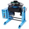 Heavy Duty Rotary Welding Positioner Turntable Table With Manual Tilt And 3 Jaw Lathe Chuck - Blue - Image 4