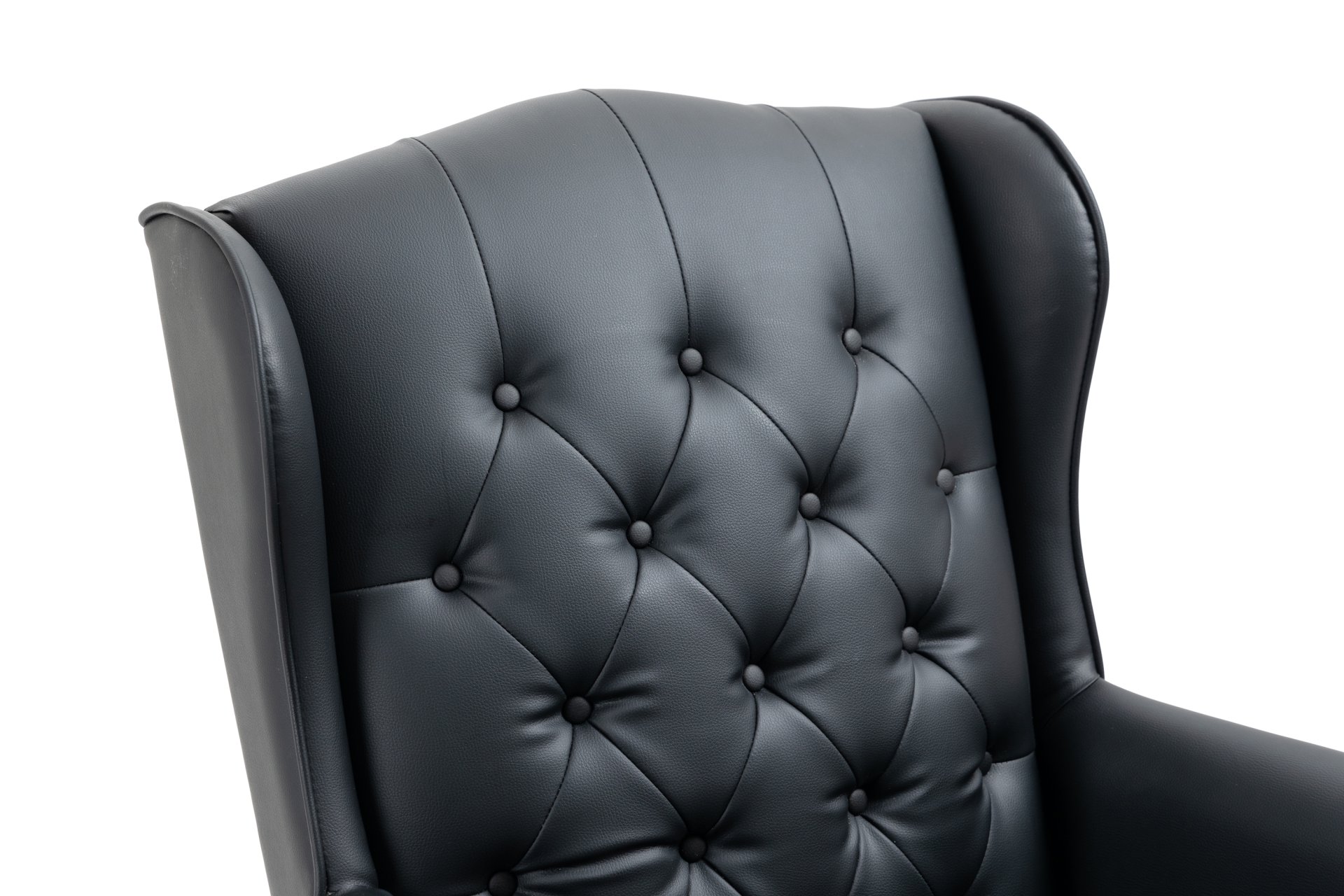 Executive Office Chair, High Back Reclining Comfortable Desk Chair With Smooth Glide Caster Wheels - Black - Image 9