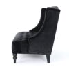 Nurturing - Upholstered Loveseat With Wing Back And Diamond Tufting - Black - Image 6