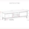 Lennon - Low TV Stand - Walnut - Image 6