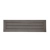Modern Aluminum Outdoor Dining Bench With X Base - Dark Gray - Image 7
