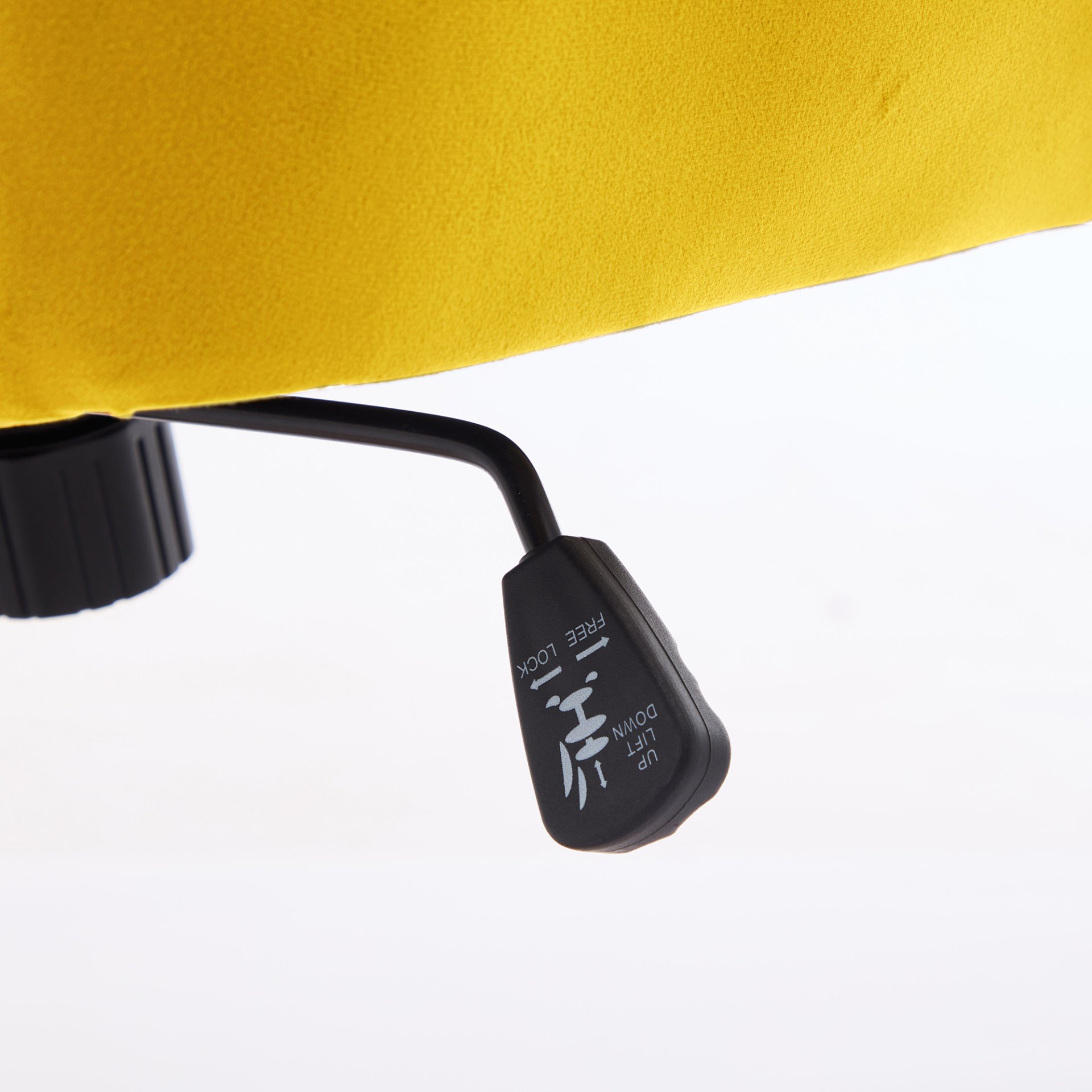 Swivel Office Chair - Bright Yellow / Gold - Image 7