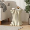 Mgo Archaistic Wavy Side Table - Antique Sandstone - Image 2