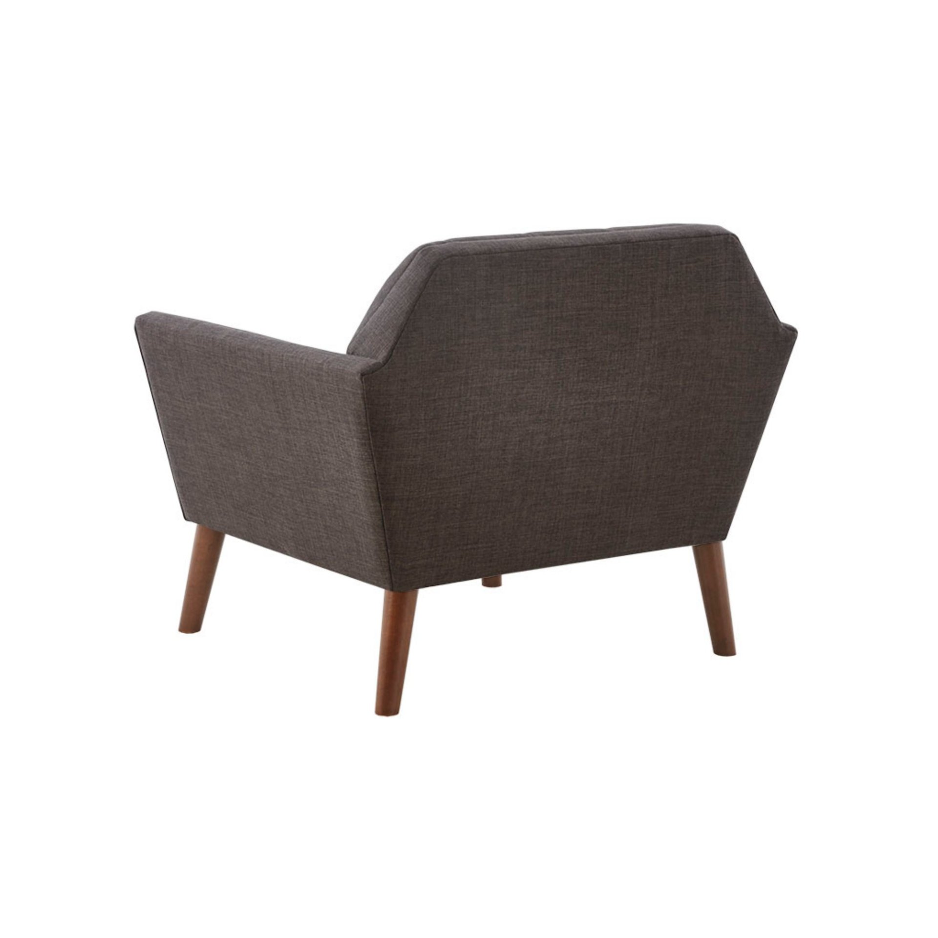 Lounge Chair Mid - Century Modern Style Polyester - Charcoal - Image 5