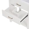 Bathroom Vanity With Top Sink, Modern Bathroom Storage Cabinet With 2 Drawers, Single Sink Bathroom Vanity - White - Image 9