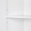 Modern Bathroom Storage Cabinet With 2 Laundry Baskets, 1 Drawer, Adjustable Shelf - White - Image 18