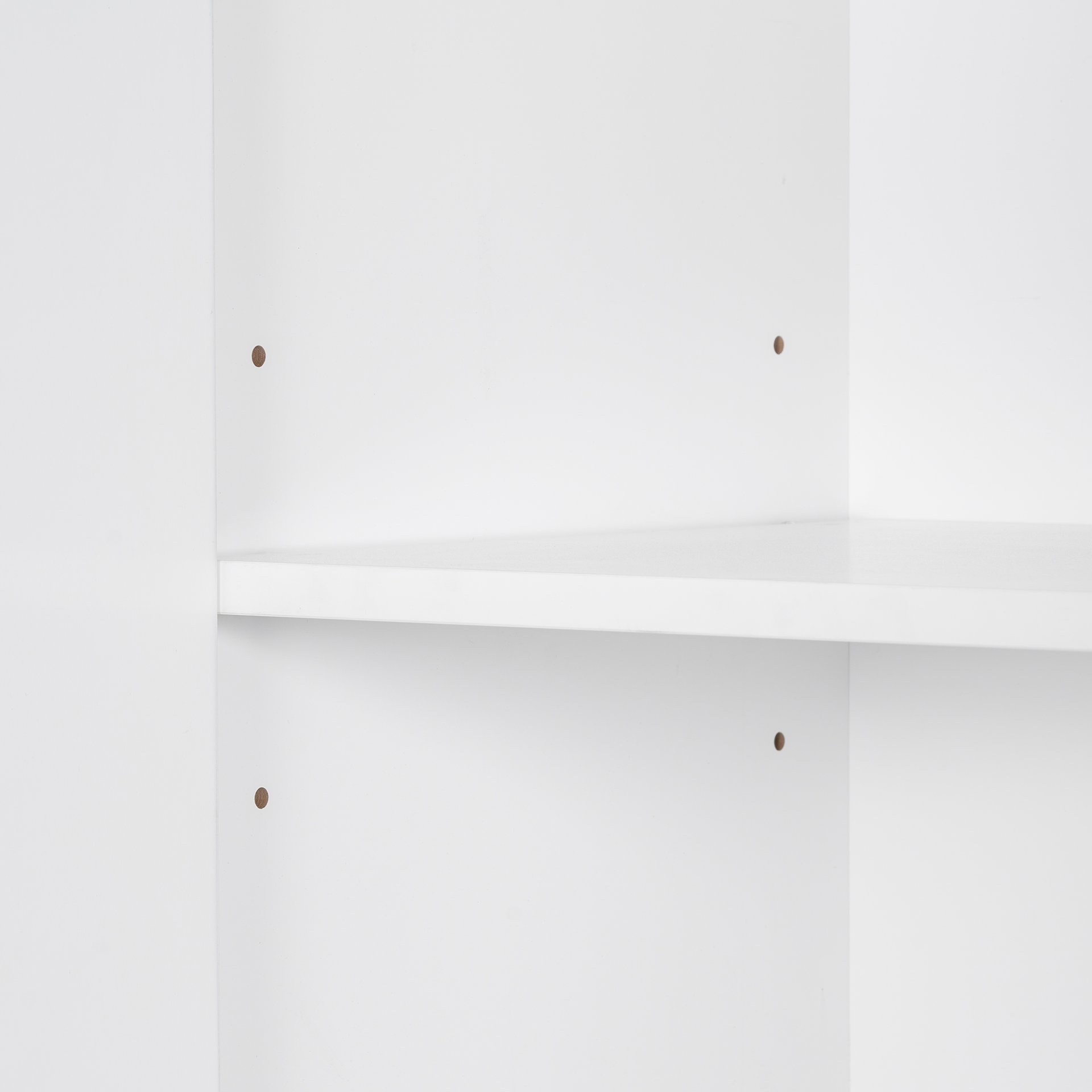 Modern Bathroom Storage Cabinet With 2 Laundry Baskets, 1 Drawer, Adjustable Shelf - White - Image 18