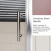Sliding Shower Door With And Handle - Chrome - Image 7