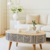 Inlay - Edessa Bone Coffee Table - Oak - Image 13
