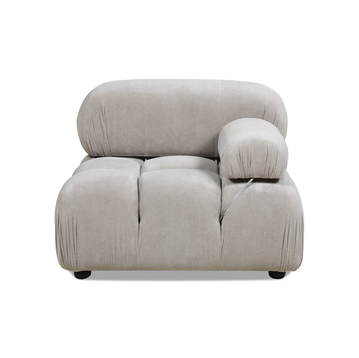 Marcel - Bubble Modular Modern Lounge Arm Chair - Pebble / Gray - Image 7