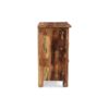 Recycled Wood Side Table With Drawer And Door - Natural - Image 5