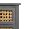 2 Drawer Side Table - Natural Rattan - End Table - Suitable For Bedroom, Living Room, Or Study - Gray - Image 22