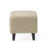 Elegant Upholstered Armchair With Ottoman Set - Beige - Image 12